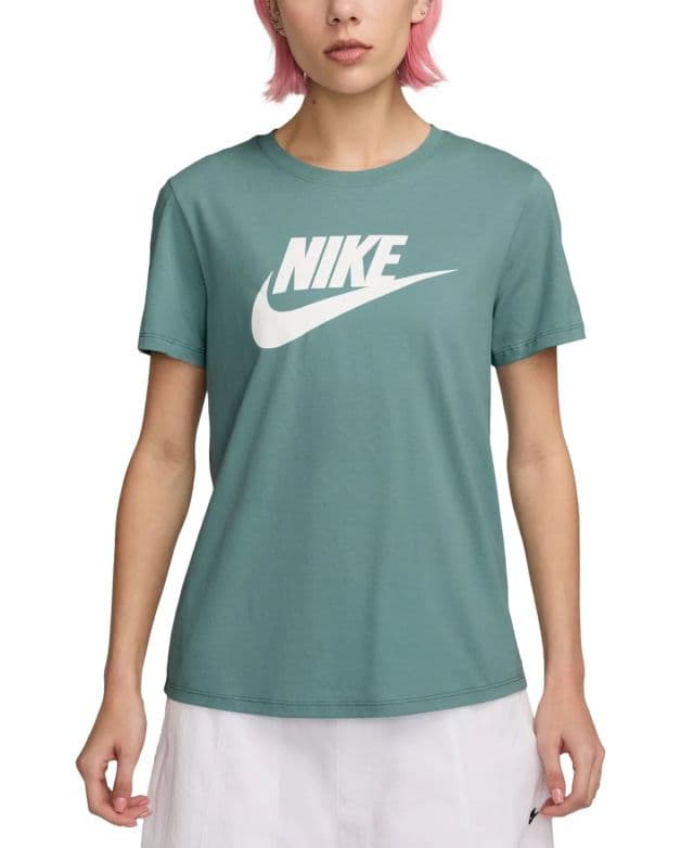 Nike Kadın Essentials Logolu Tişört - Cannon/white XS