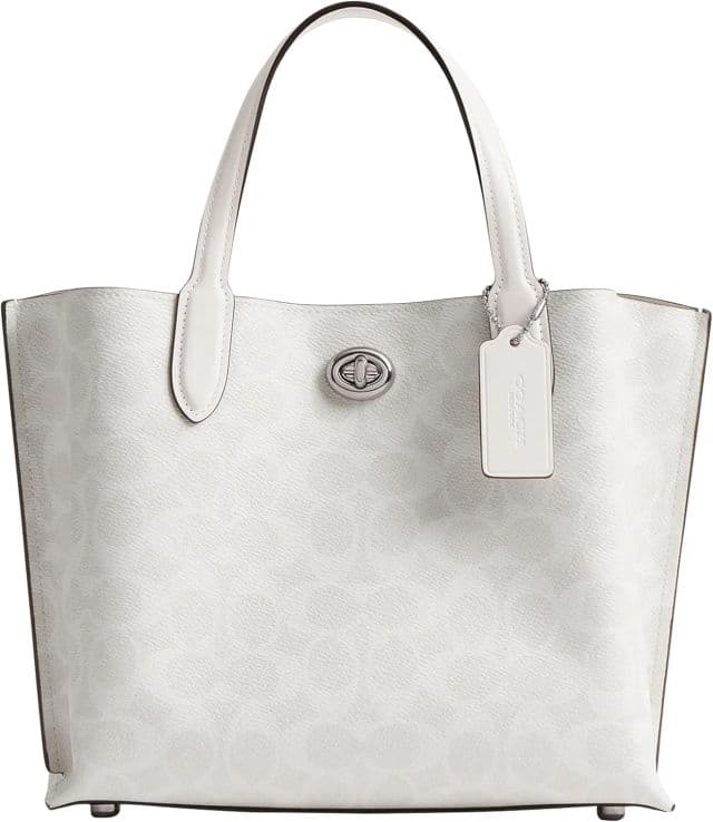 Coach Cilalı Çakıl Taşı Deri Söğüt Çanta - One Size Lh/White Chalk