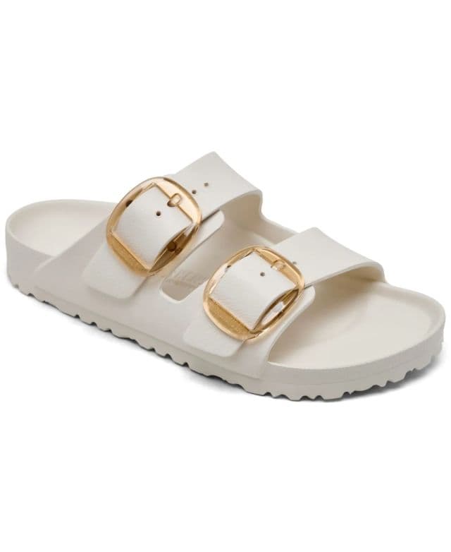 Birkenstock Kadın Arizona Büyük Tokalı EVA Terlik - Eggshell 39