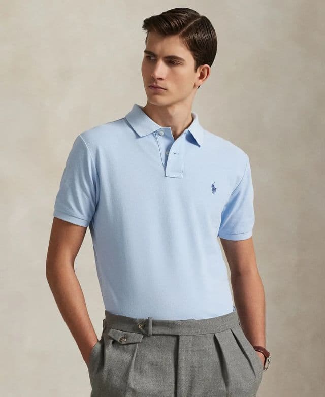 Polo Ralph Lauren Erkek Klasik Fit Pamuklu Polo Tişört - Southport Blue XS