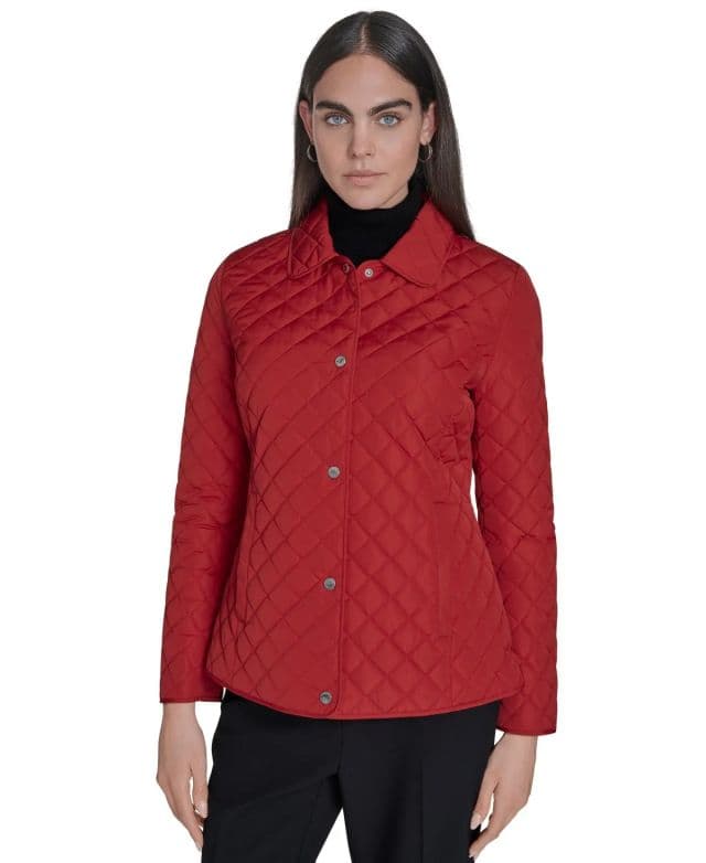 Calvin Klein - Kadın Yaka Detaylı Sıcak Tutucu Mont - XS Scarlett