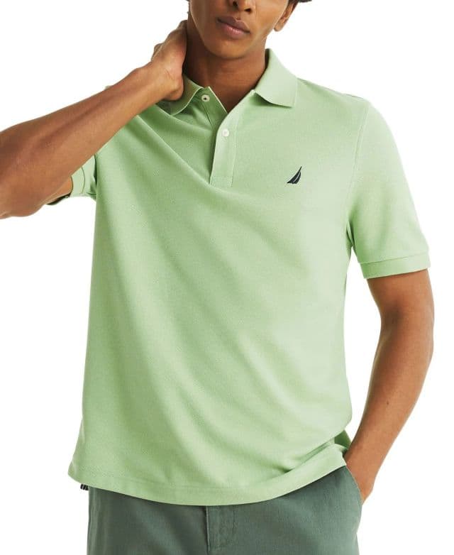 Nautica Erkek Klasik Fit Performance Deck Polo Tişört - Fair Green M