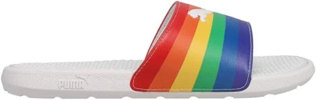 PUMA Unisex-Çocuk Havalı Cat Çizgili Terlik - 4 Big Kid Multi