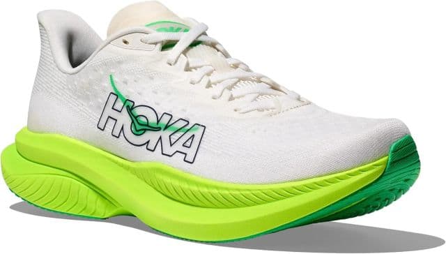HOKA ONE ONE Erkek Mach 6 Spor Ayakkabı - 41.5 White/Neon Lime