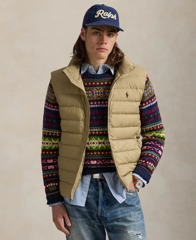 Polo Ralph Lauren Erkek The Colden Katlanabilir Mat Yelek - Bej L