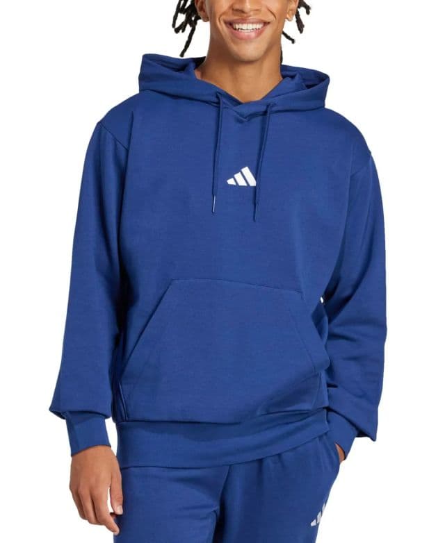 Adidas Erkek Essentials FeelCozy Polar Kapüşonlu Üst - Lacivert S