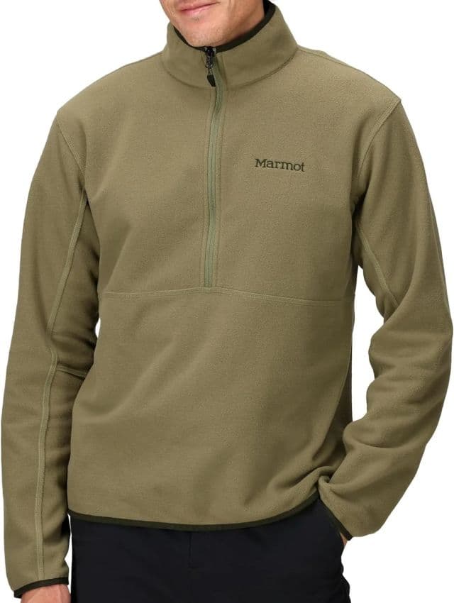 MARMOT Erkek Rocklin 1/2 Fermuarlı Polar Kazak Ceket - XXL Olive Grove