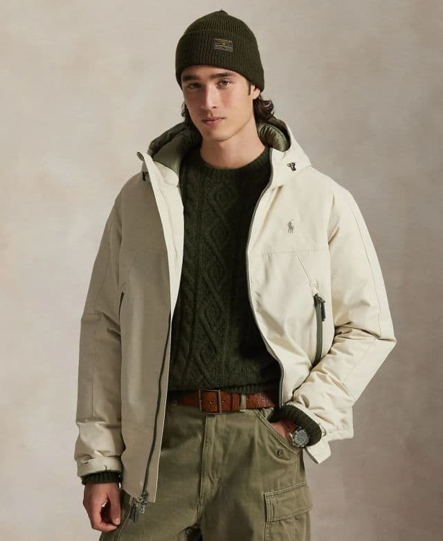 Polo Ralph Lauren Erkek Eastview Insulated Kapüşonlu Mont - Beyaz XL