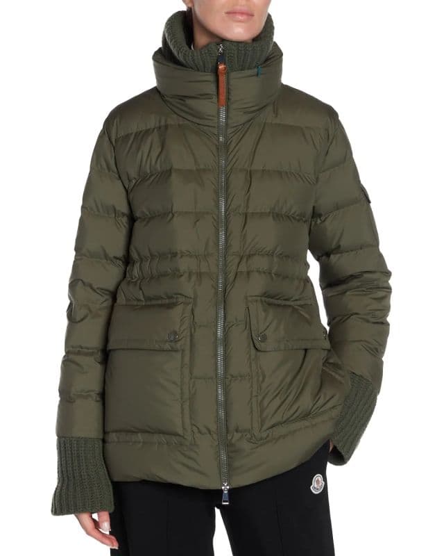 Moncler Kadın Baux Mont - Koyu Yeşil 2XL