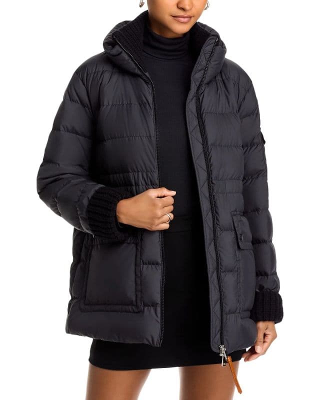 Moncler Kadın Baux Mont - Siyah 2XL
