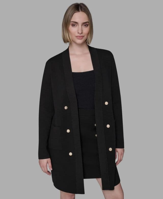 KARL LAGERFELD PARIS Kadın Uzun Kollu Hırka  - Siyah M