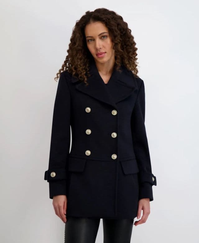 KARL LAGERFELD PARIS Kadın Düşük Bel Palto - Lacivert XS