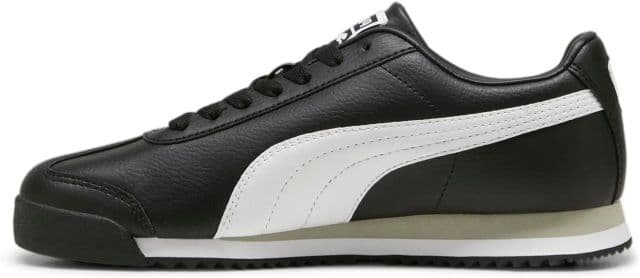 PUMA Erkek Roma Classic Gum Sneaker - 44 - 14 24 Black-white-smokey Gray