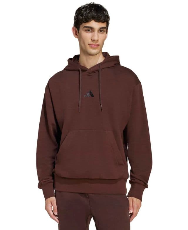Adidas Erkek Essentials FeelCozy Polar Kapüşonlu Üst - Shadow Brown S
