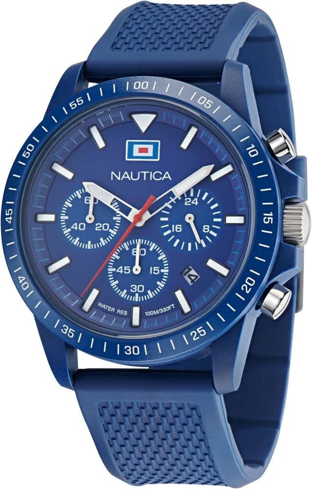 Nautica Erkek NAPNOS303 One Mavi Silikon Kayışlı Saat - Blue/Blue/Blue