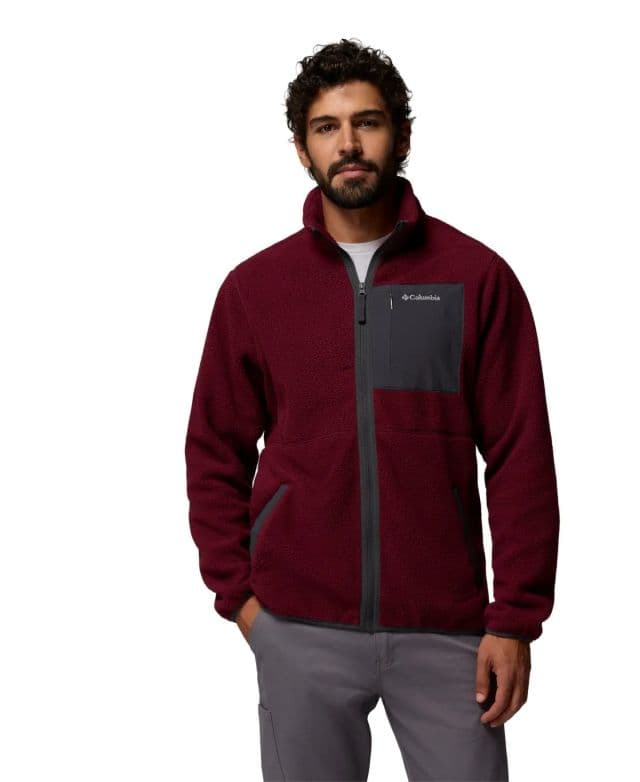 Columbia Erkek Kenton Park Full-Zip Polar Ceket - Bordo 2XL