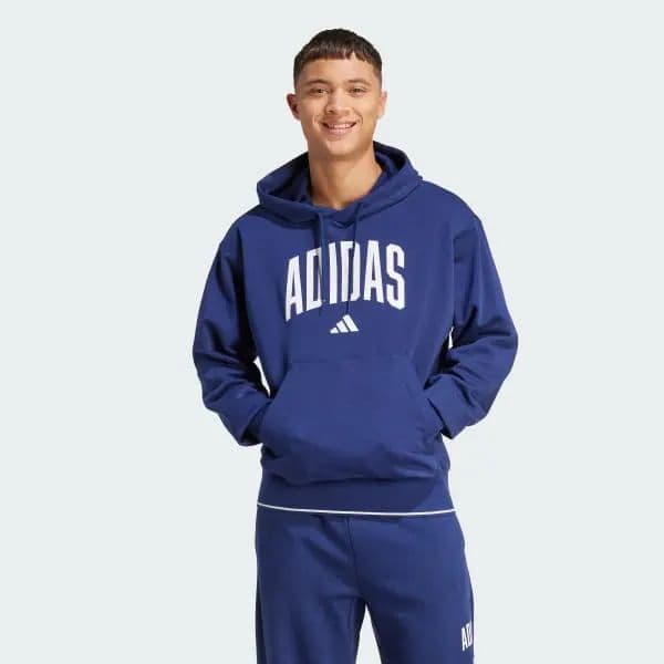 Adidas Erkek Collegiate Kapüşonlu Sweatshirt - Lacivert M