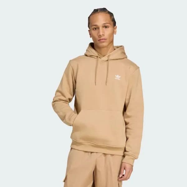 Adidas Erkek Trefoil Essentials Kapüşonlu Sweatshirt - Cardboard XS
