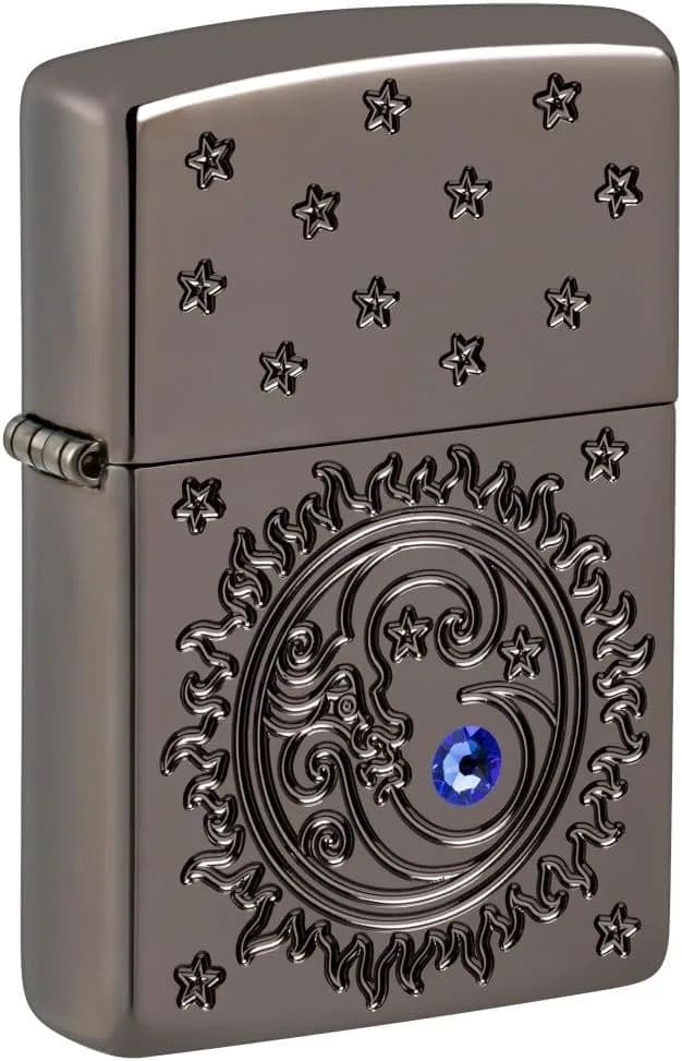 Zippo Parlatılmış Krom Cep Çakmağı - Gri