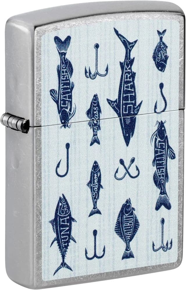 Zippo Parlatılmış Krom Cep Çakmağı - Chrome Off the Hook