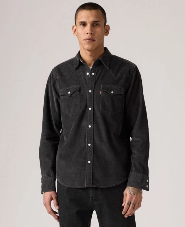 Levi's® Erkek Klasik Standart Kesim Western Gömlek - Dark Siyah 2XL