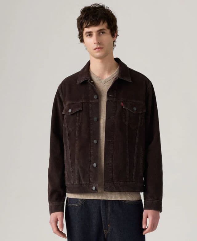 Levi's Erkek Regular Fit Esnek Kot Ceket - Kahverengi XL