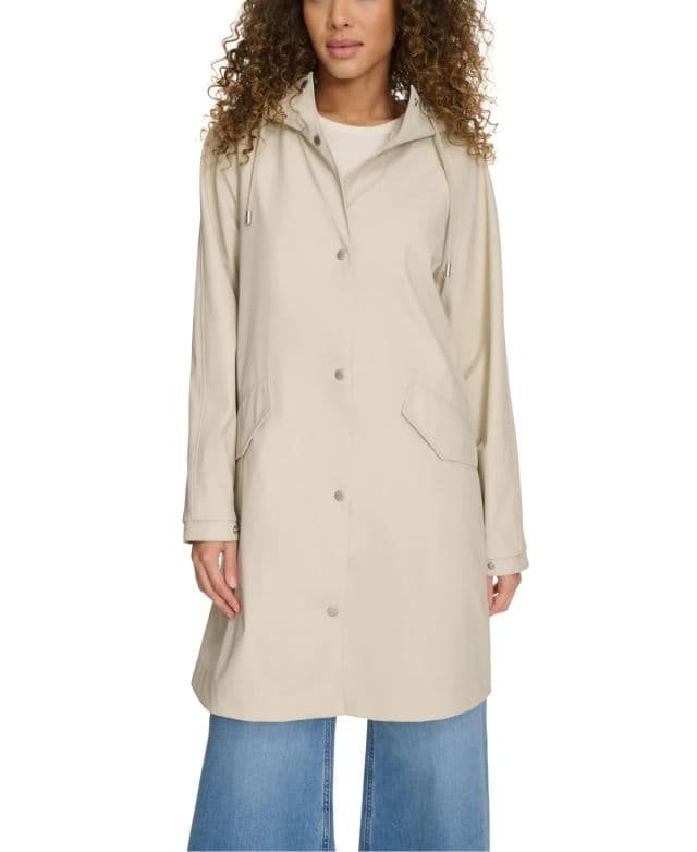 Levi's Kadın Raglan Kollu Yakalı Yağmurluk - Bej XS