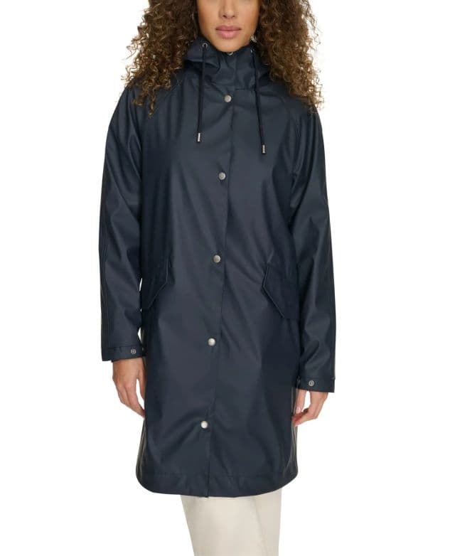 Levi's Kadın Raglan Kollu Yakalı Yağmurluk - Lacivert XS