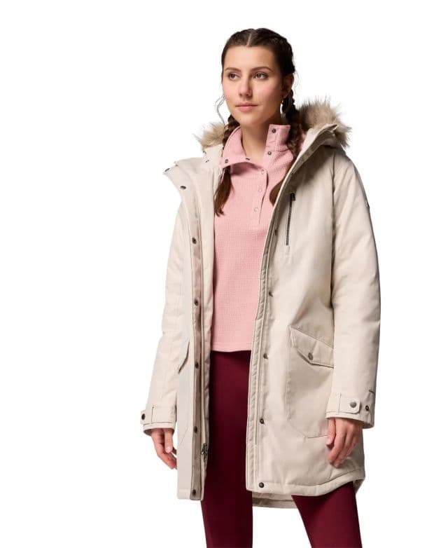 Columbia Kadın Suttle Mountain™ Uzun Yalıtımlı Kaban - Krem XS