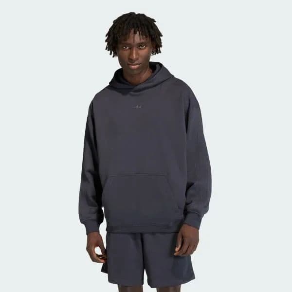 Adidas Erkek Premium Essentials Kapüşonlu Sweatshirt  - Aurora Onix 2XL