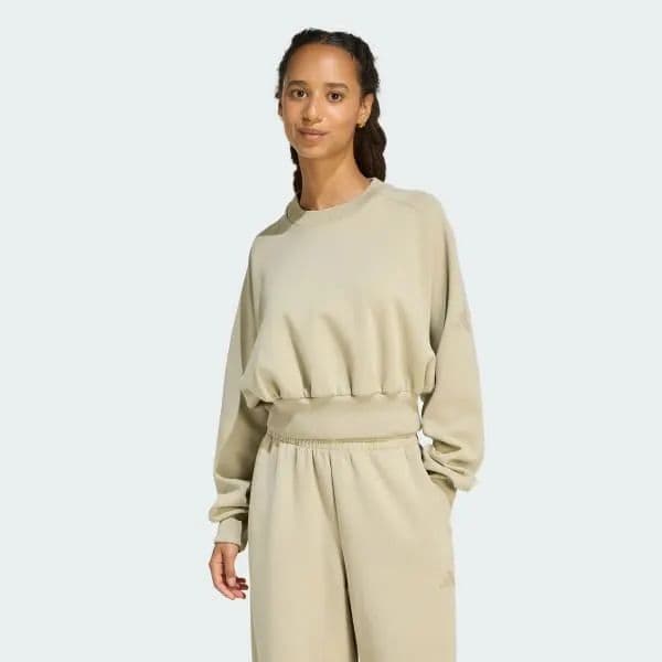 Adidas Kadın Soft Lux Loose Sweatshirt  - Wonder Cargo XS