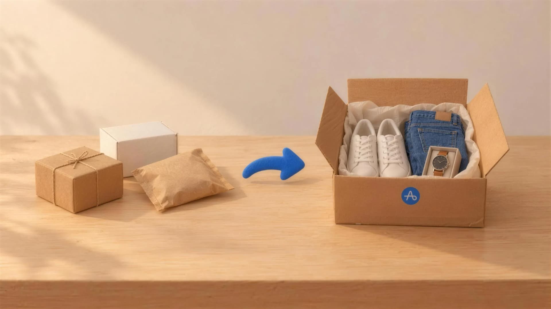 Birden fazla sipariş, tek paket