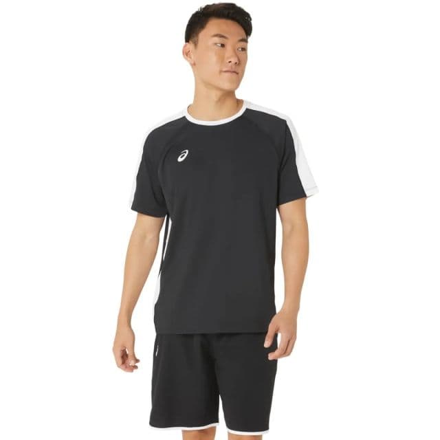 https://res.cloudinary.com/dtaiqpn0c/f_auto,c_limit,w_640,q_80/0857246_asics-mens-resolution-short-sleeve-crew-training-apparel-xx-small-team-blackteam-white.webp